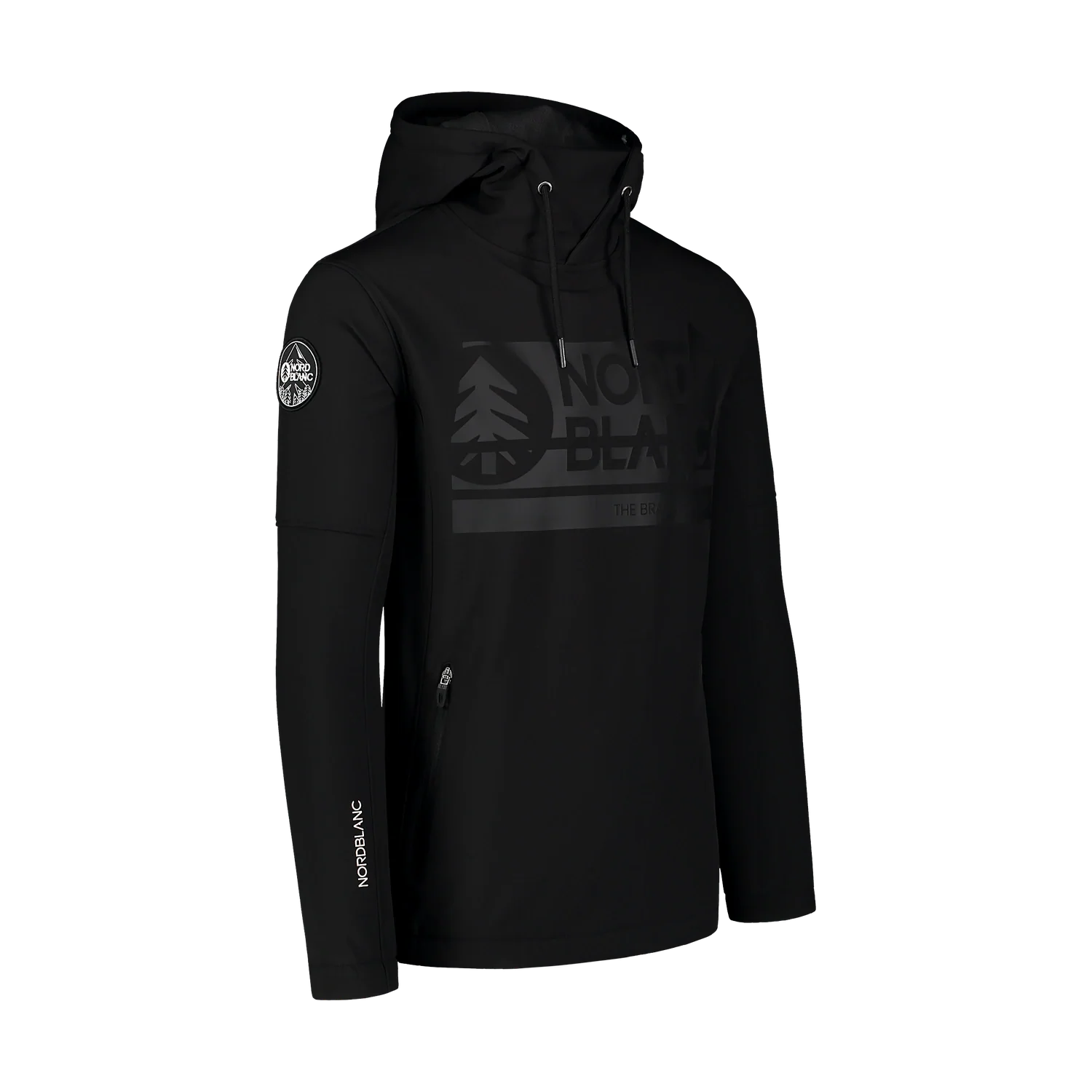 Softshell sweatshirt men's - DECOMPOSED black-2