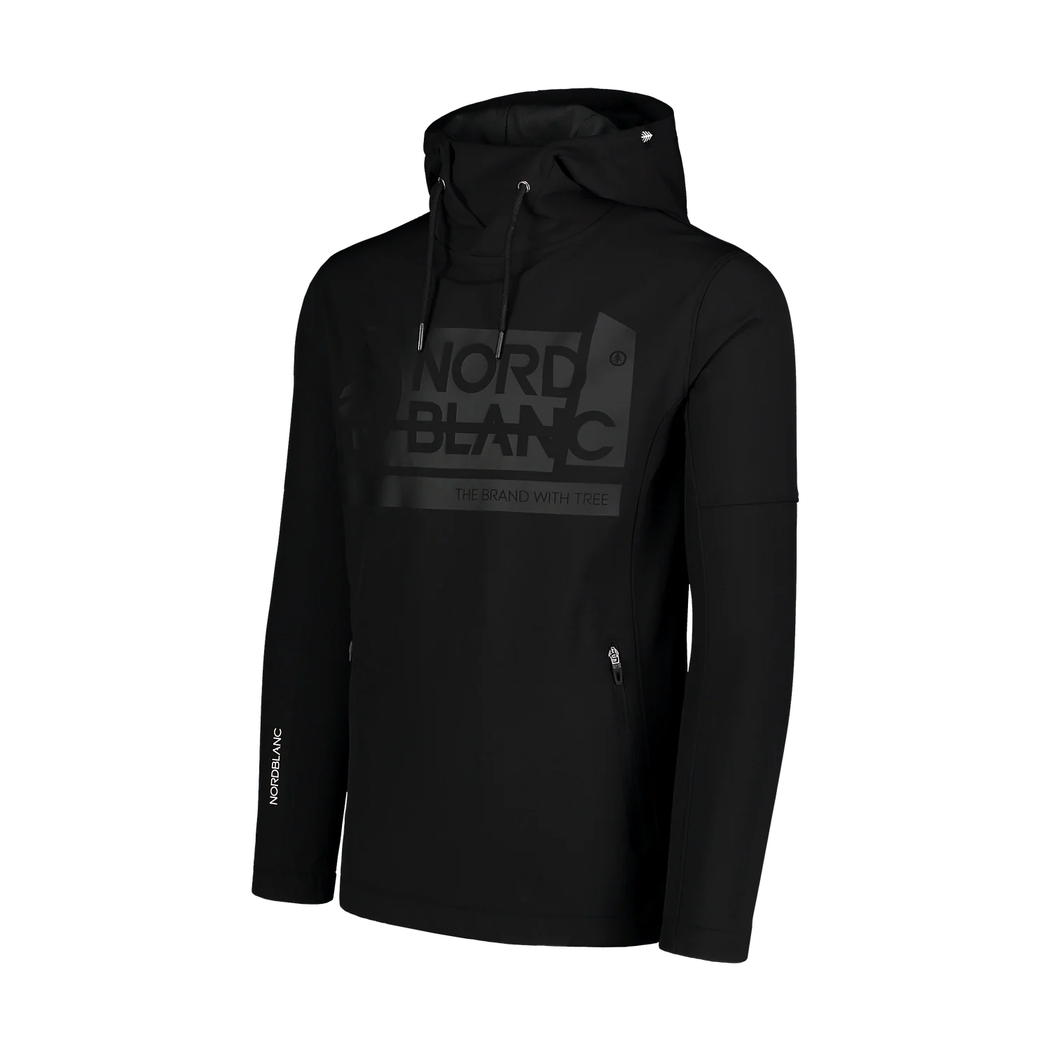 Softshell sweatshirt men's - DECOMPOSED black-3