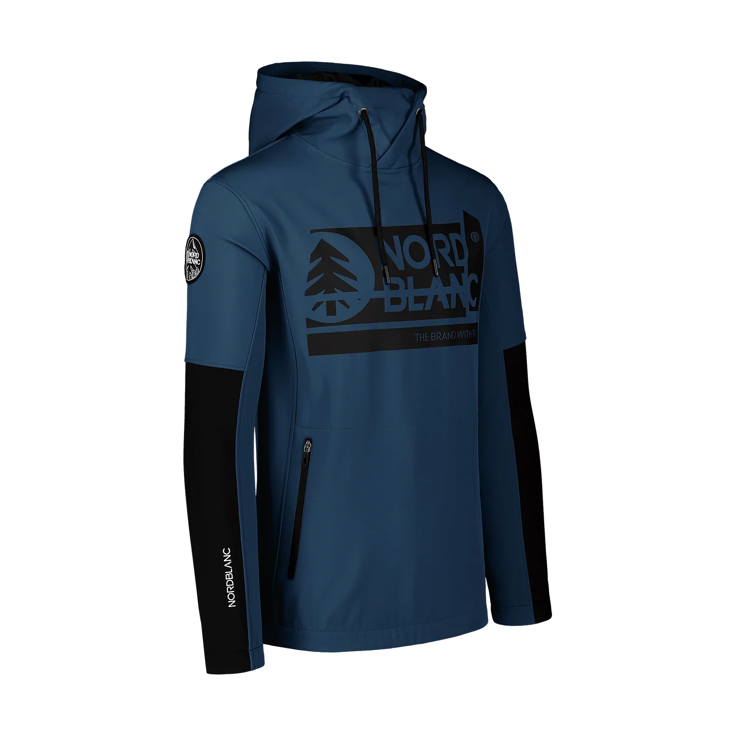 Softshell sweatshirt men's - DECOMPOSED blue-2