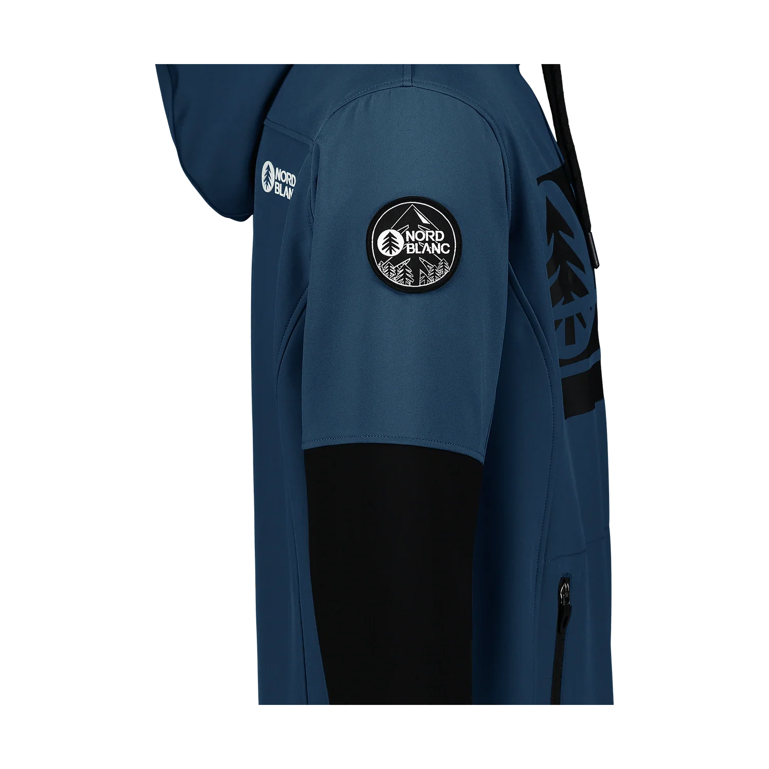 Softshell sweatshirt men's - DECOMPOSED blue-4
