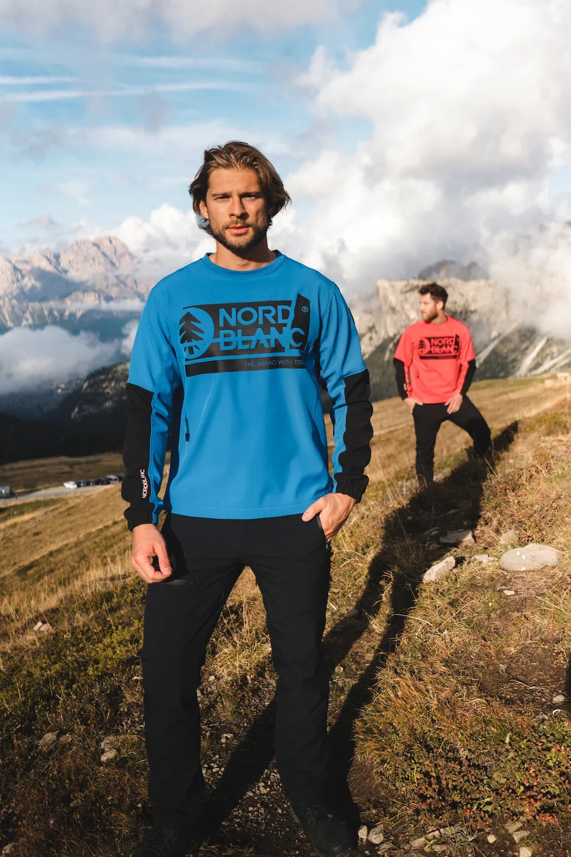 Softshell sweatshirt men's - DECOMPONATE blue-3