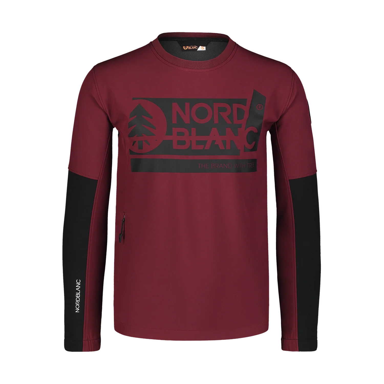 Softshell-Sweatshirt Herren - DECOMPONATE weinrot-1
