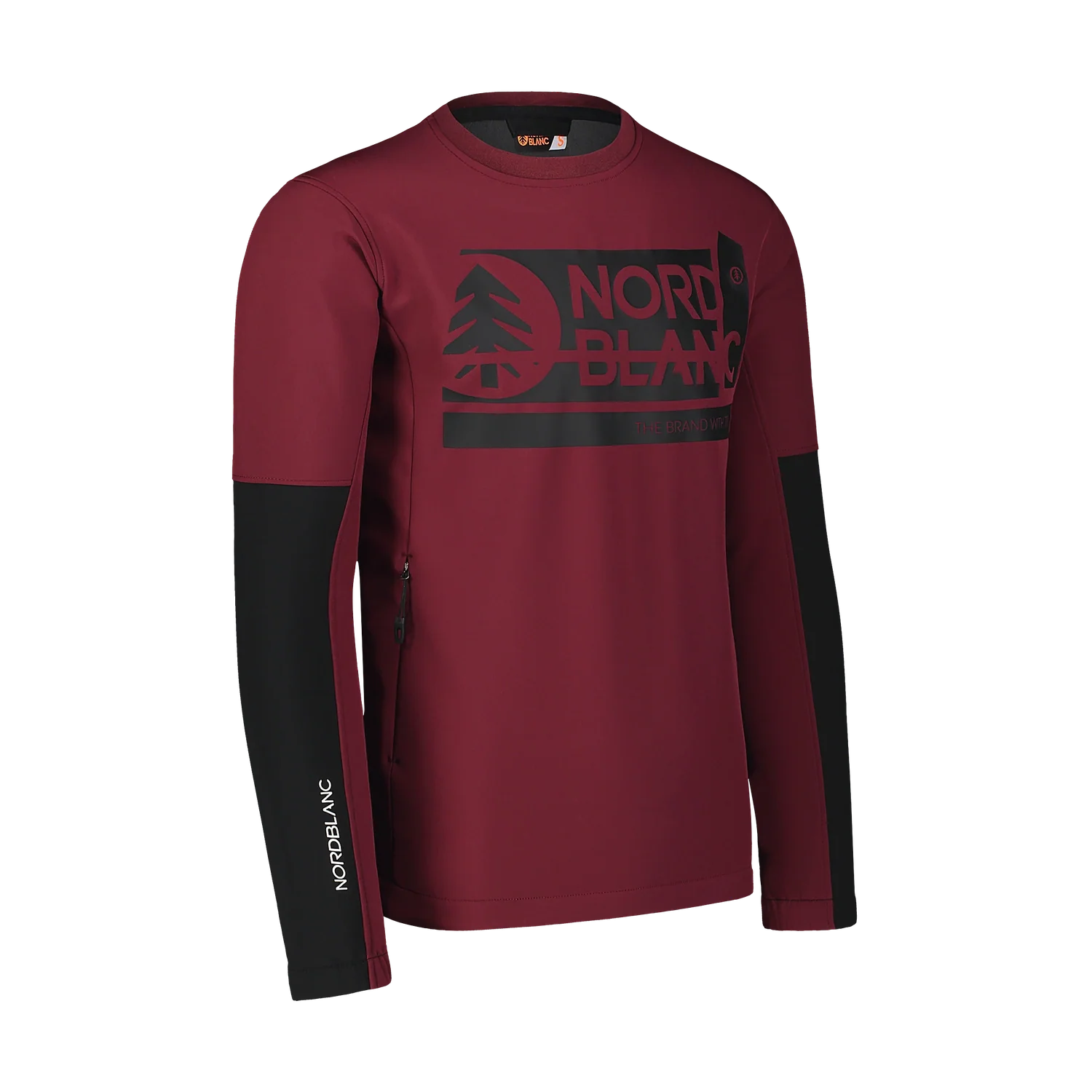 Softshell-Sweatshirt Herren - DECOMPONATE weinrot-2