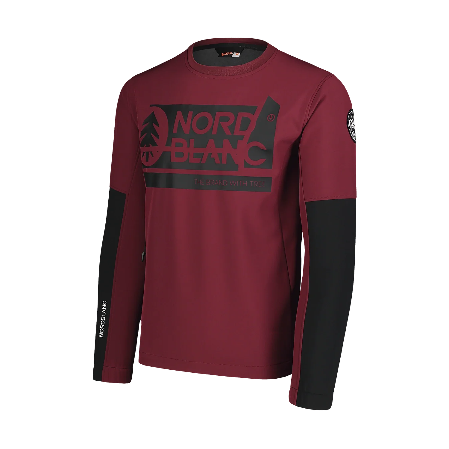 Softshell-Sweatshirt Herren - DECOMPONATE weinrot-3