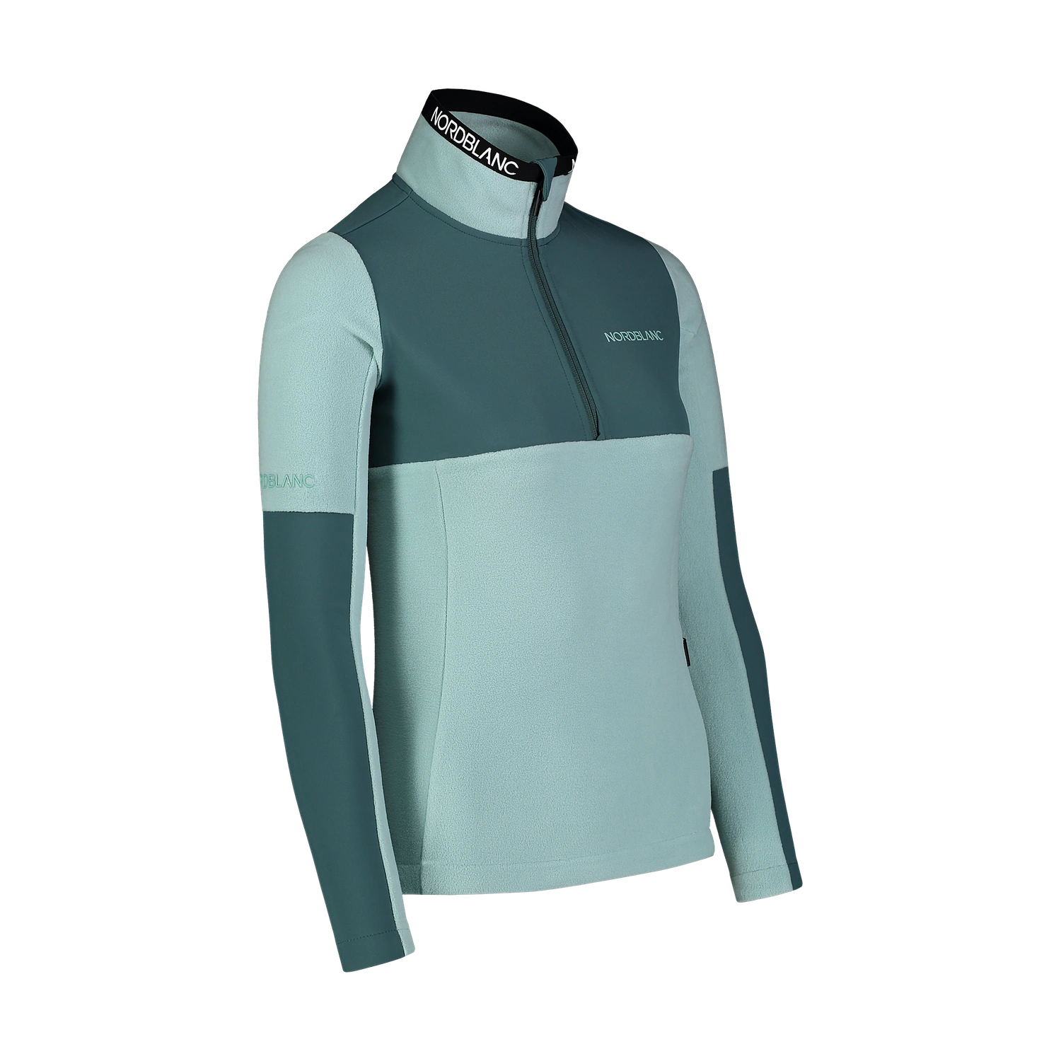 Hanorac din fleece ușor pentru femei - SPRYNESS verde-2
