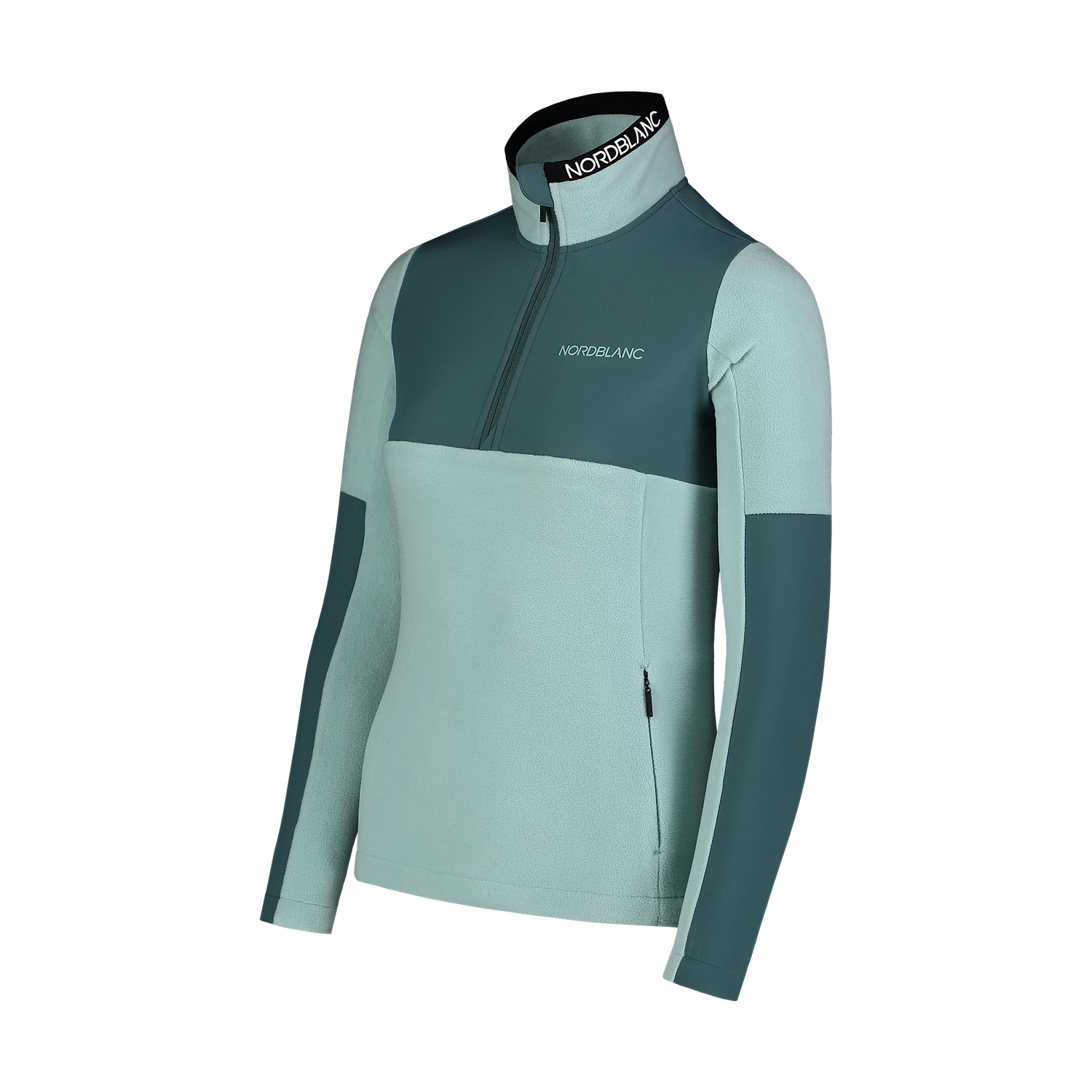 Hanorac din fleece ușor pentru femei - SPRYNESS verde-3