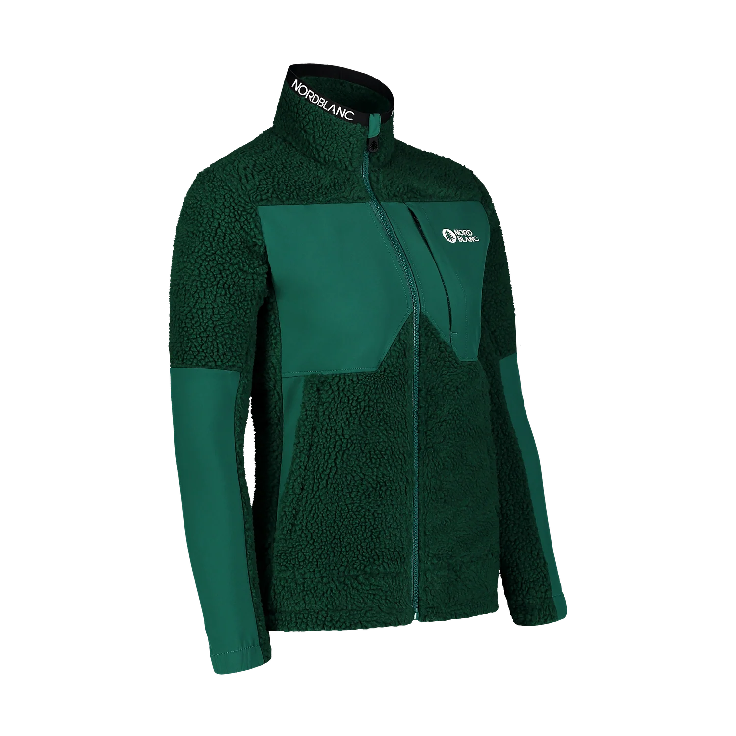 Sherpa fleece jacket women's - PENINSULA green-2