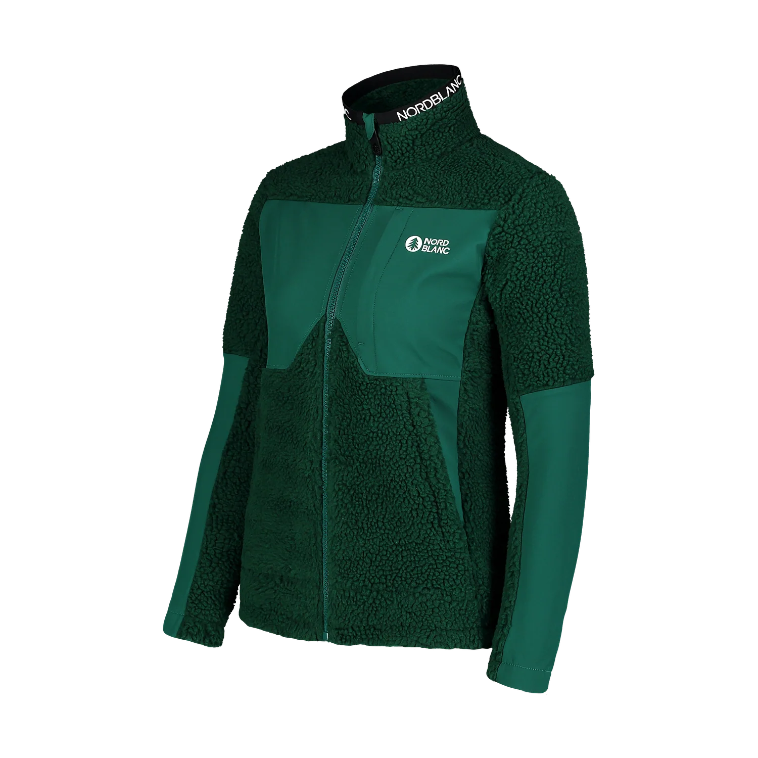 Sherpa fleece jacket women's - PENINSULA green-3