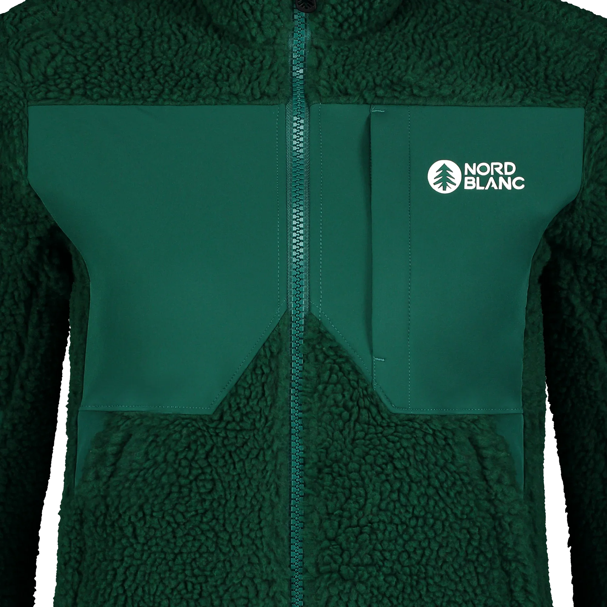 Sherpa fleece jacket women's - PENINSULA green-5