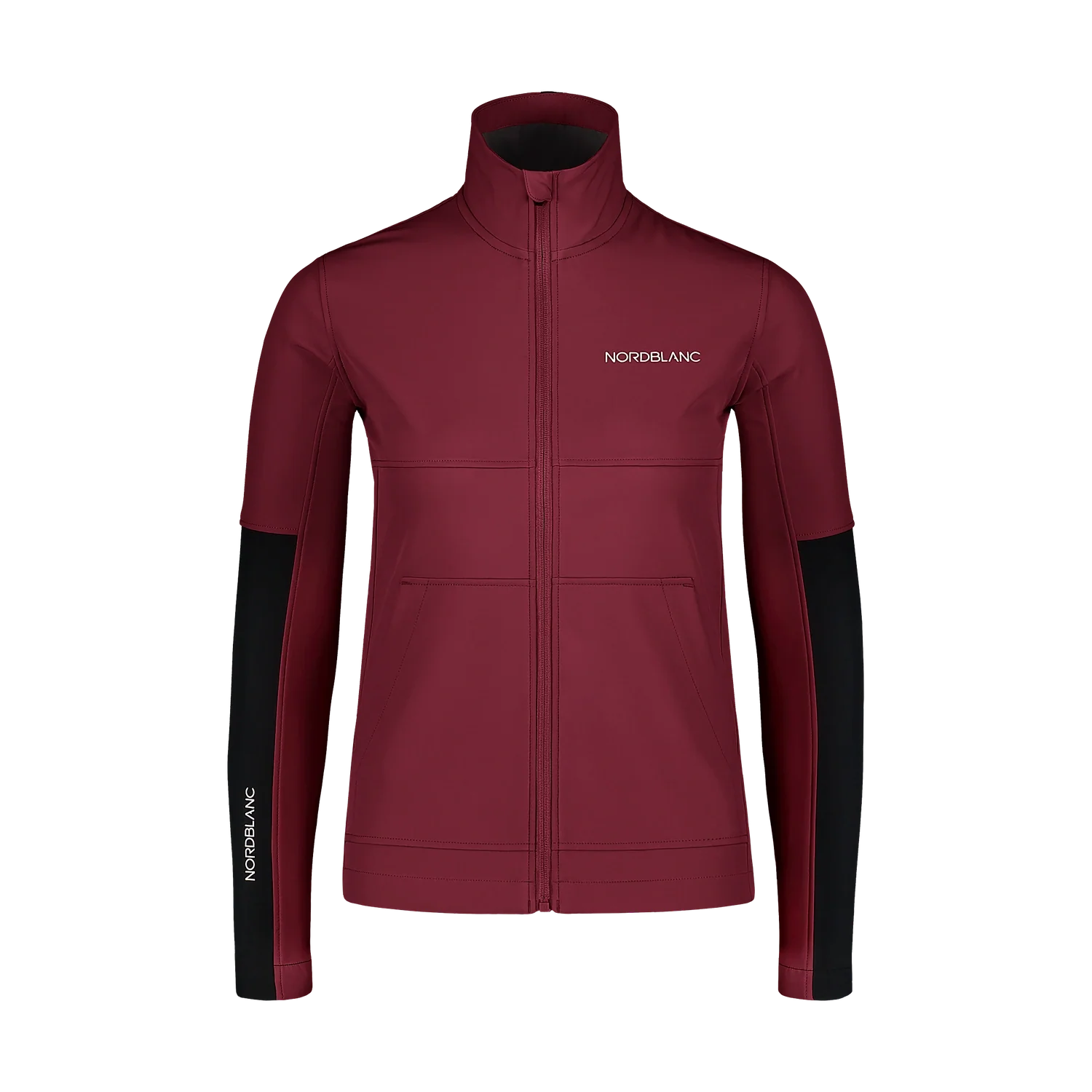 Softshell sweatshirt women's - FJORD wine red