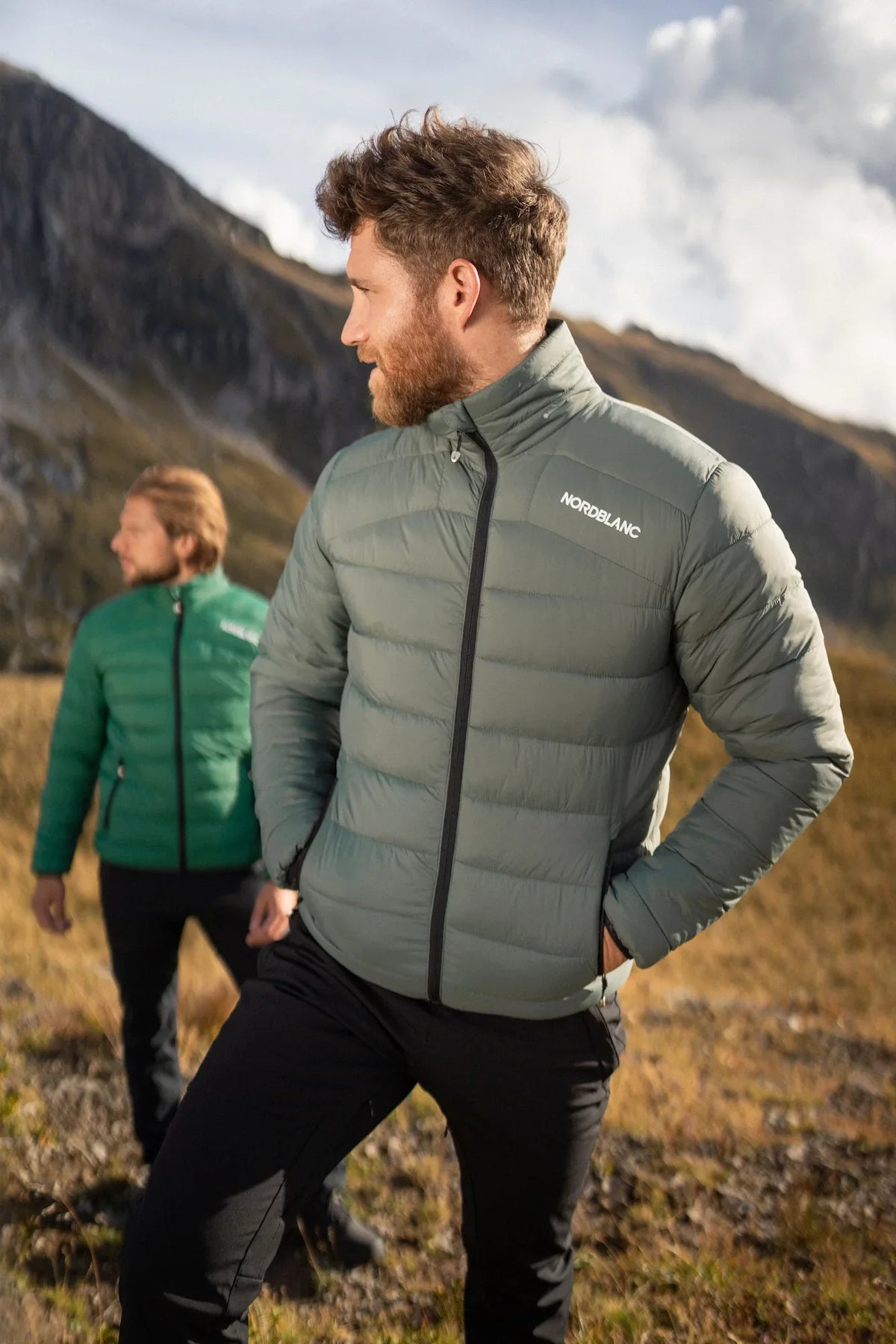 Quilted jacket men's - SPOT-ON green – image 3