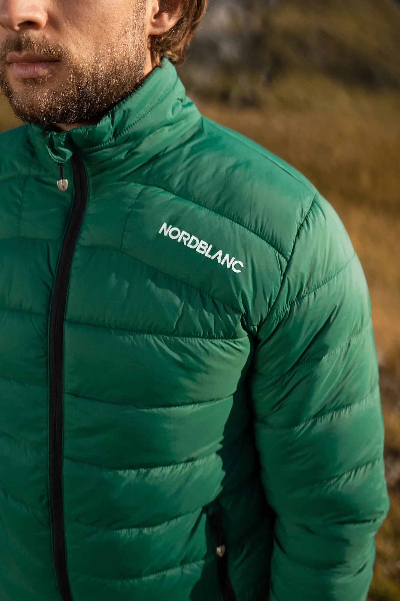 Quilted jacket men's - SPOT-ON green-4