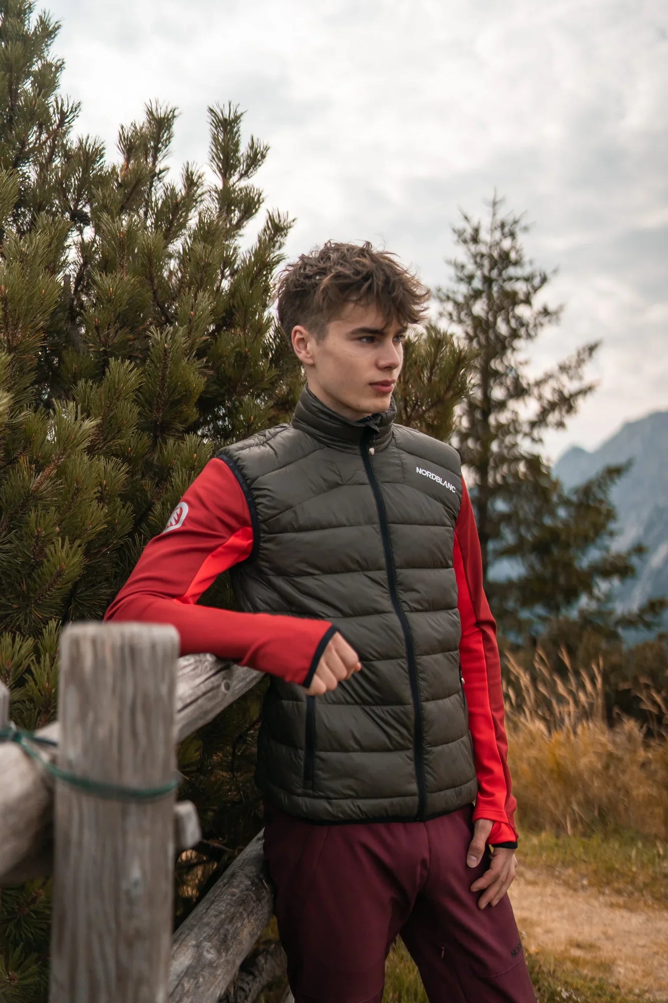 Winter vest men's - SOULMATE khaki-3