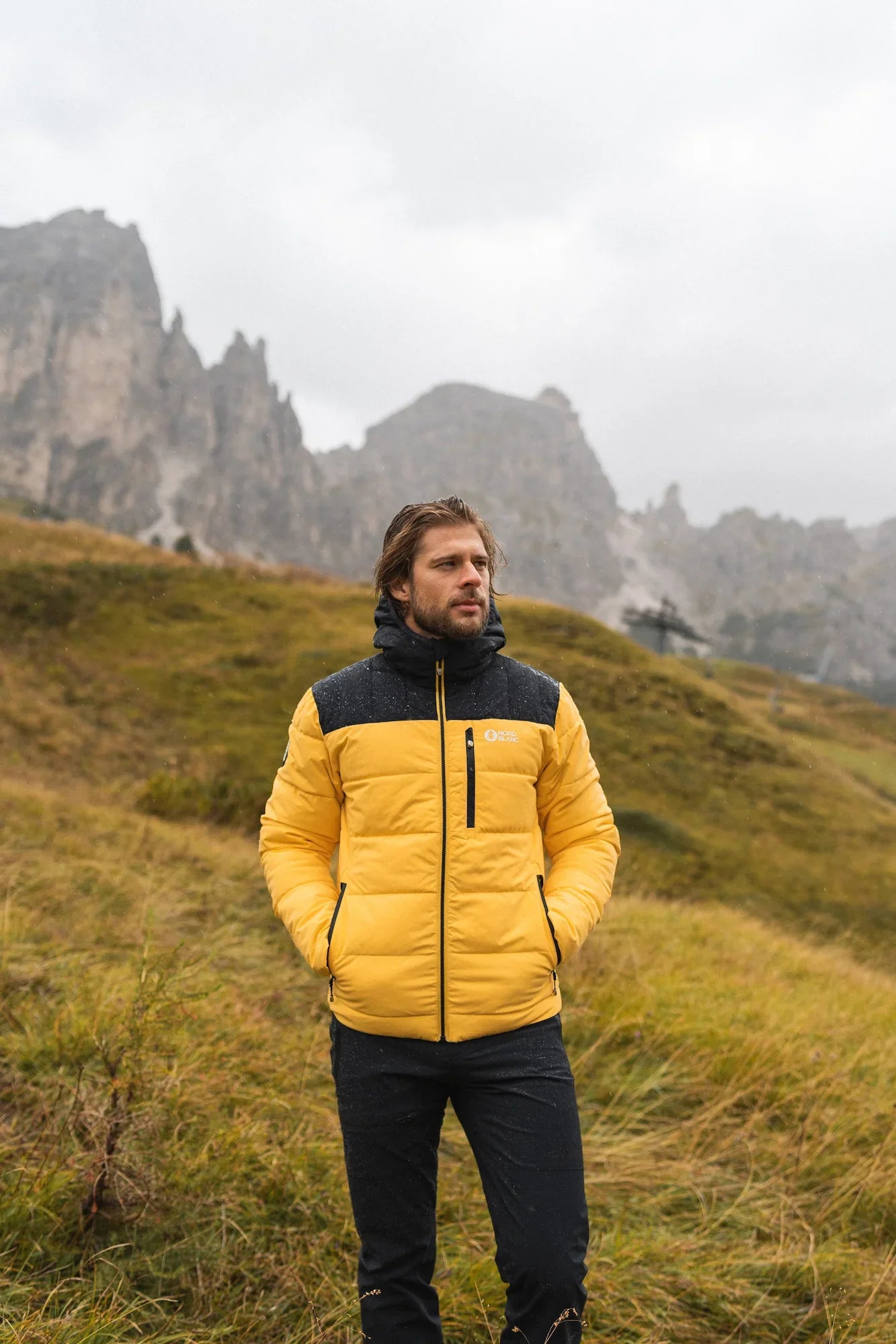 Winterjacke Herren - STANDOUT gelb-8
