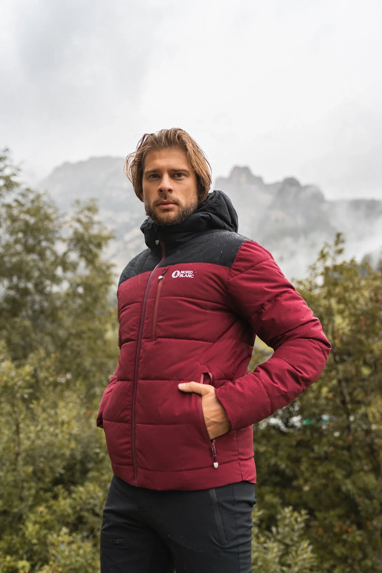 Winterjacke Herren - STANDOUT weinrot-8