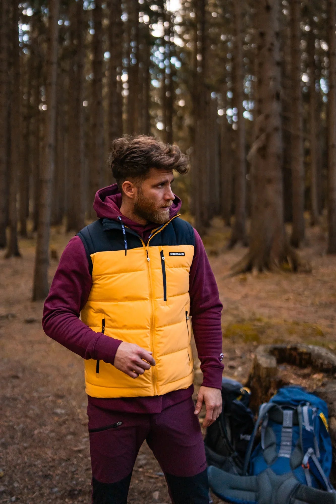 Winter vest men's - DUAL yellow-4