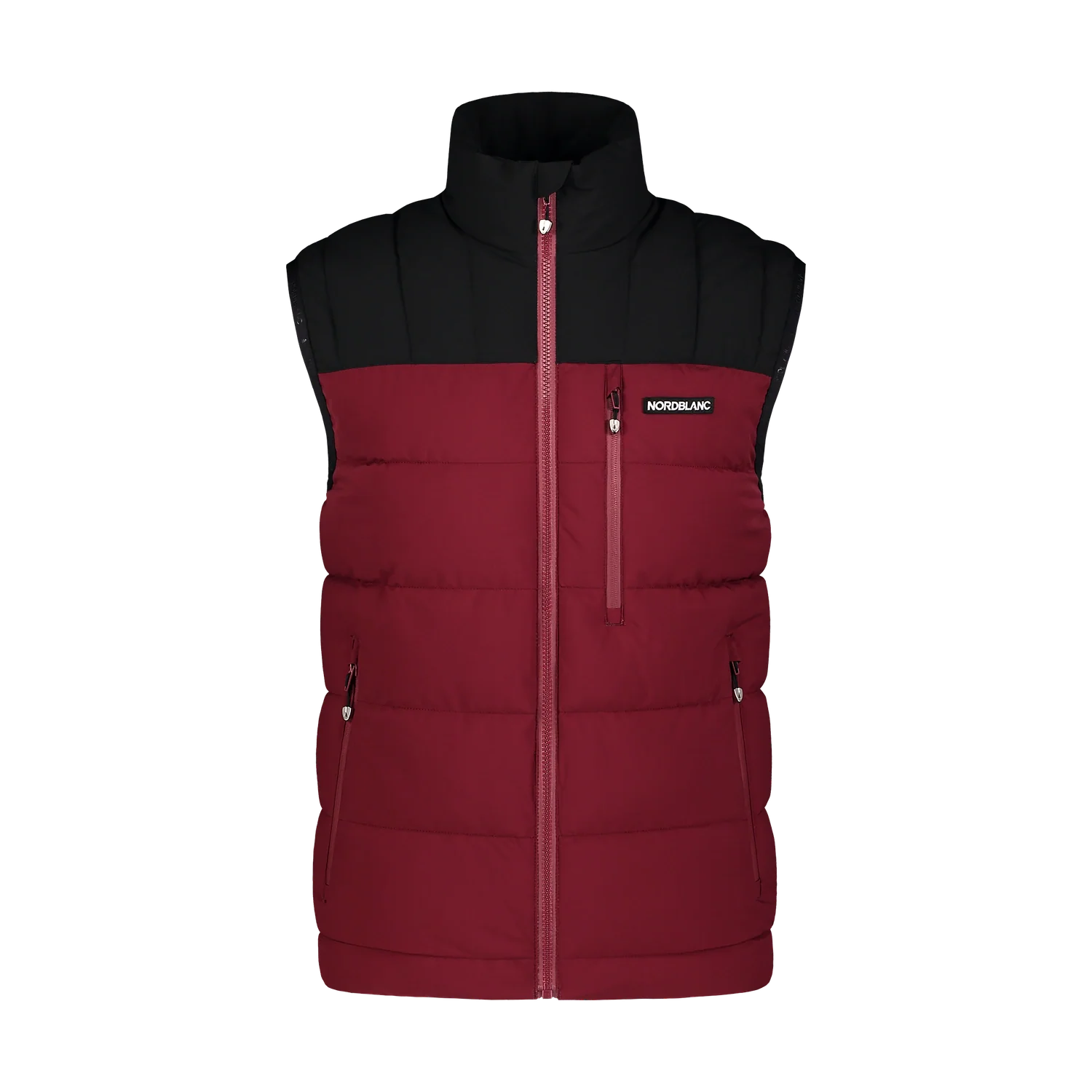 Winter vest men's - DUAL wine red