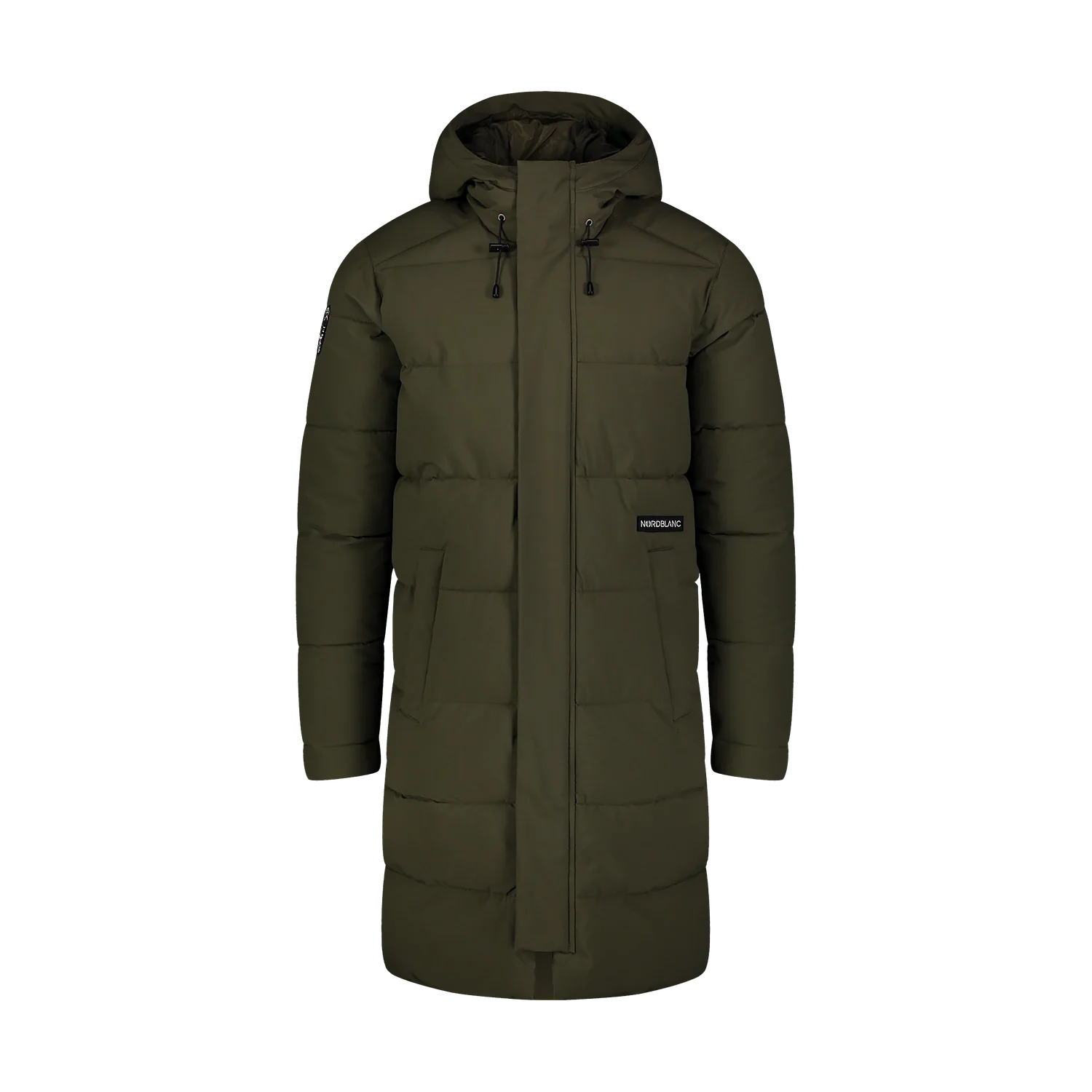 Waterproof winter parka men's - HOOD khaki