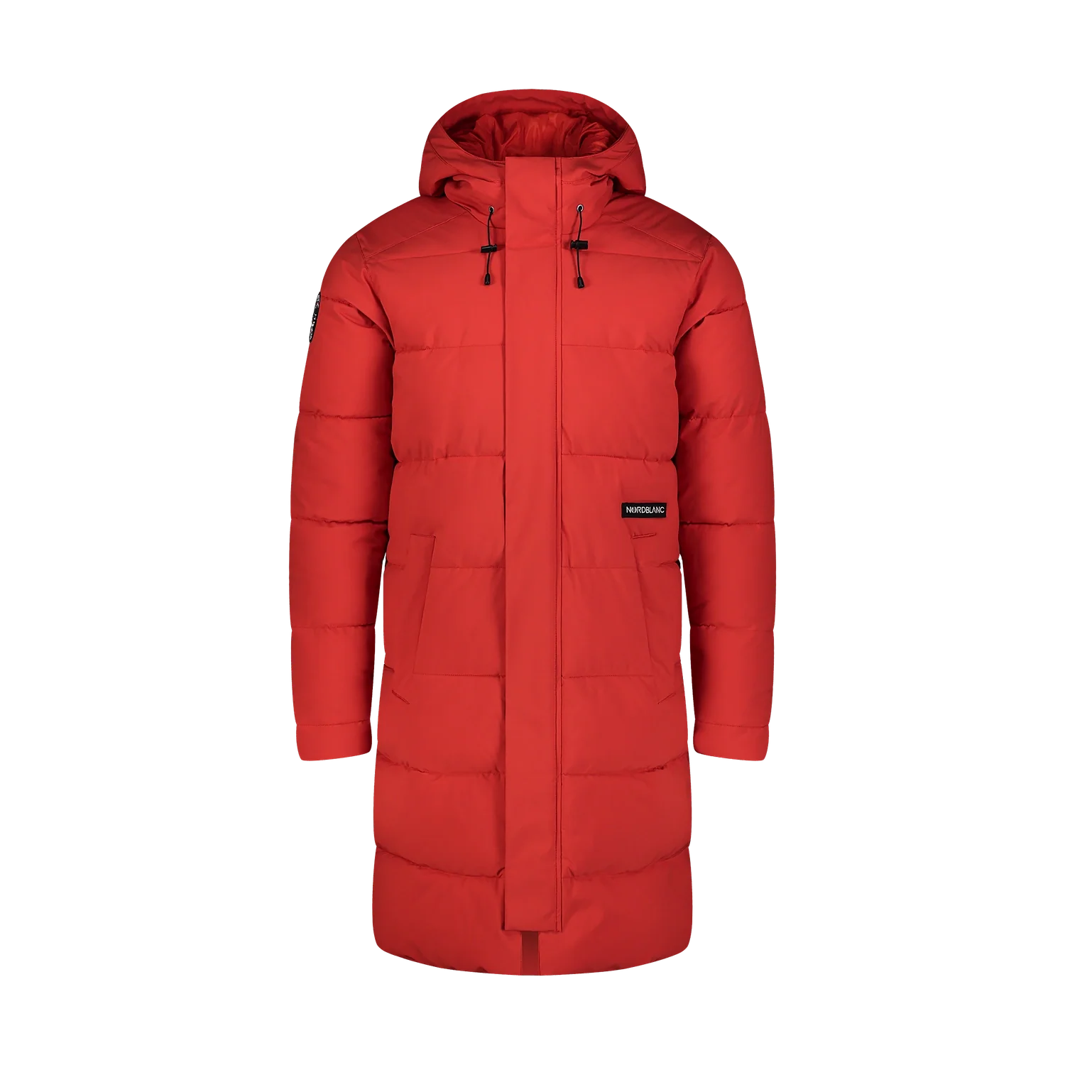 Waterproof winter parka men's - HOOD orange