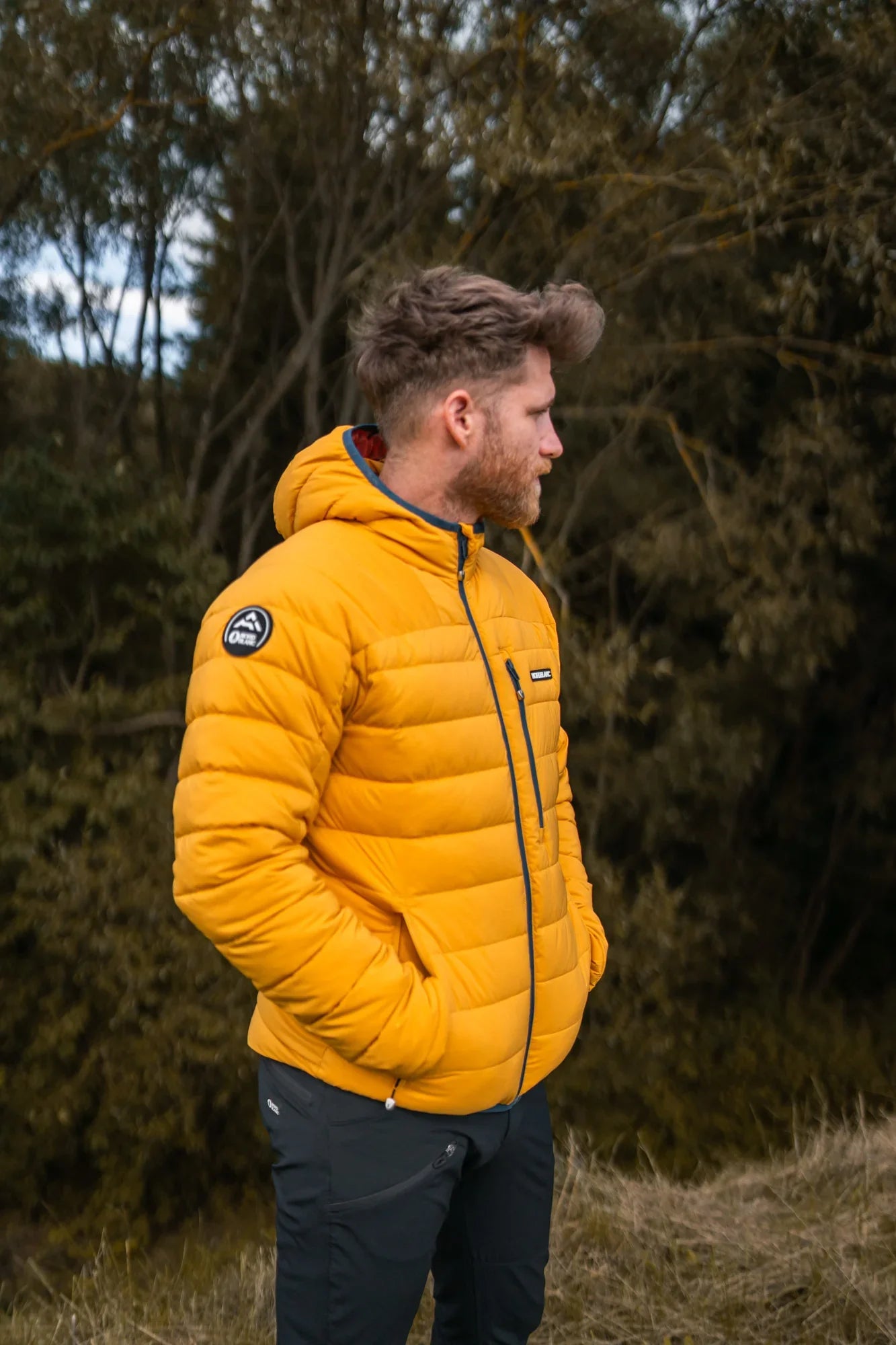 Quilted jacket men's - STUNNER yellow-3
