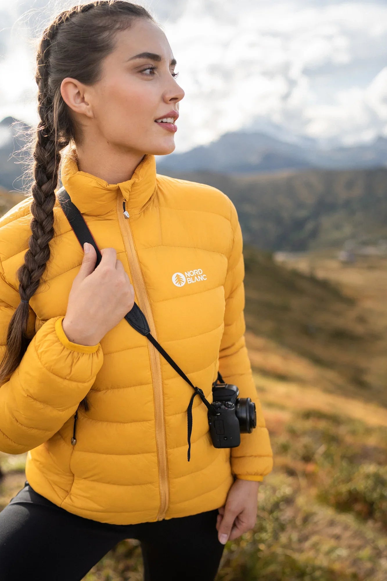 Quilted jacket women's - SURROUNDINGS yellow-3
