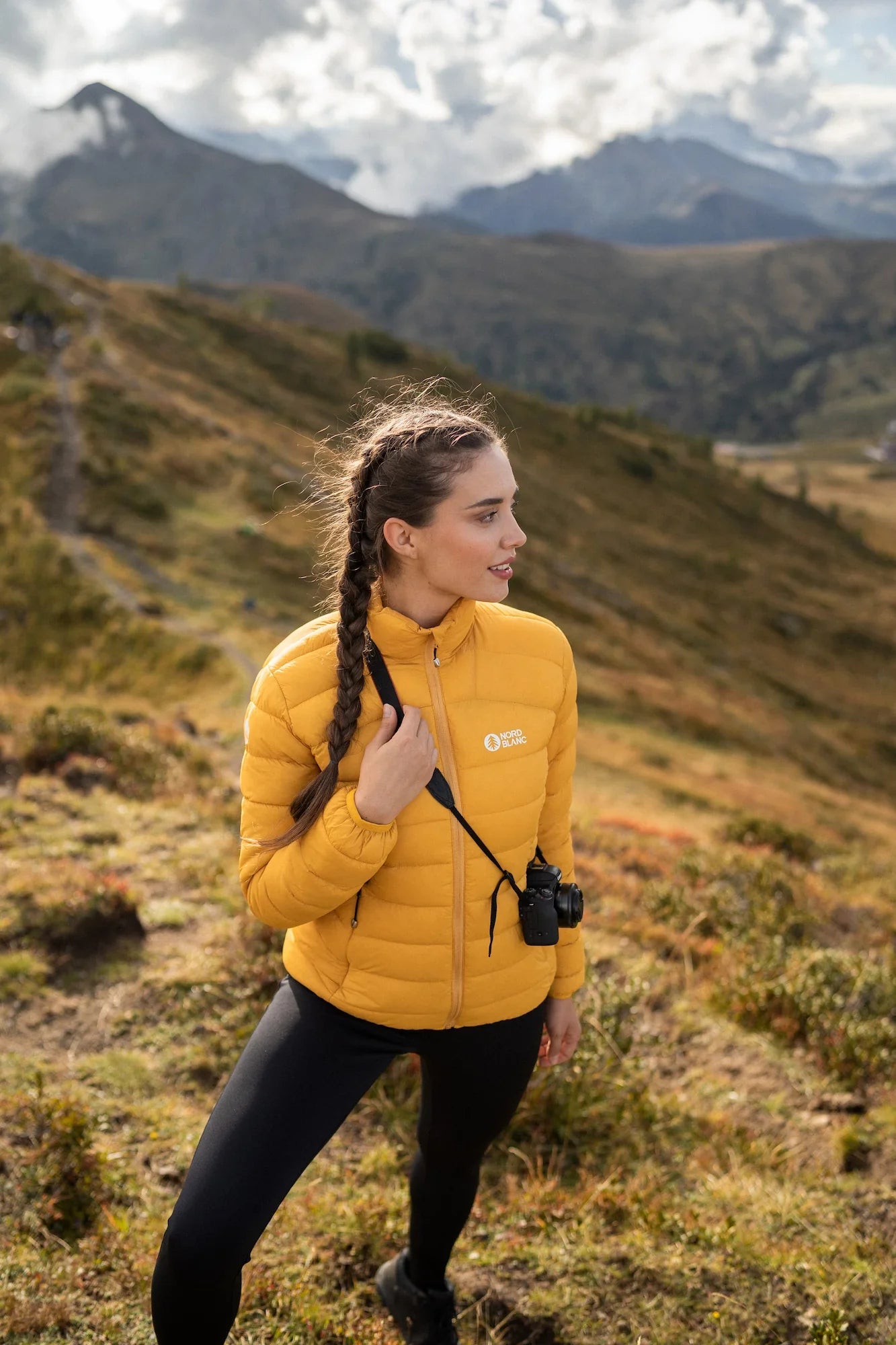 Quilted jacket women's - SURROUNDINGS yellow-4