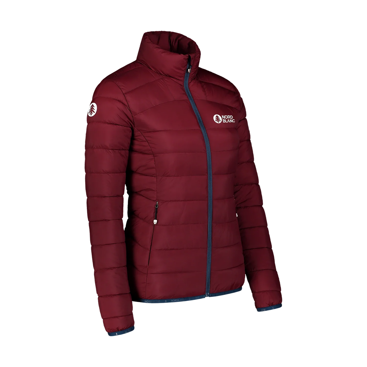 Quilted jacket women's - SURROUNDINGS wine red – image 2