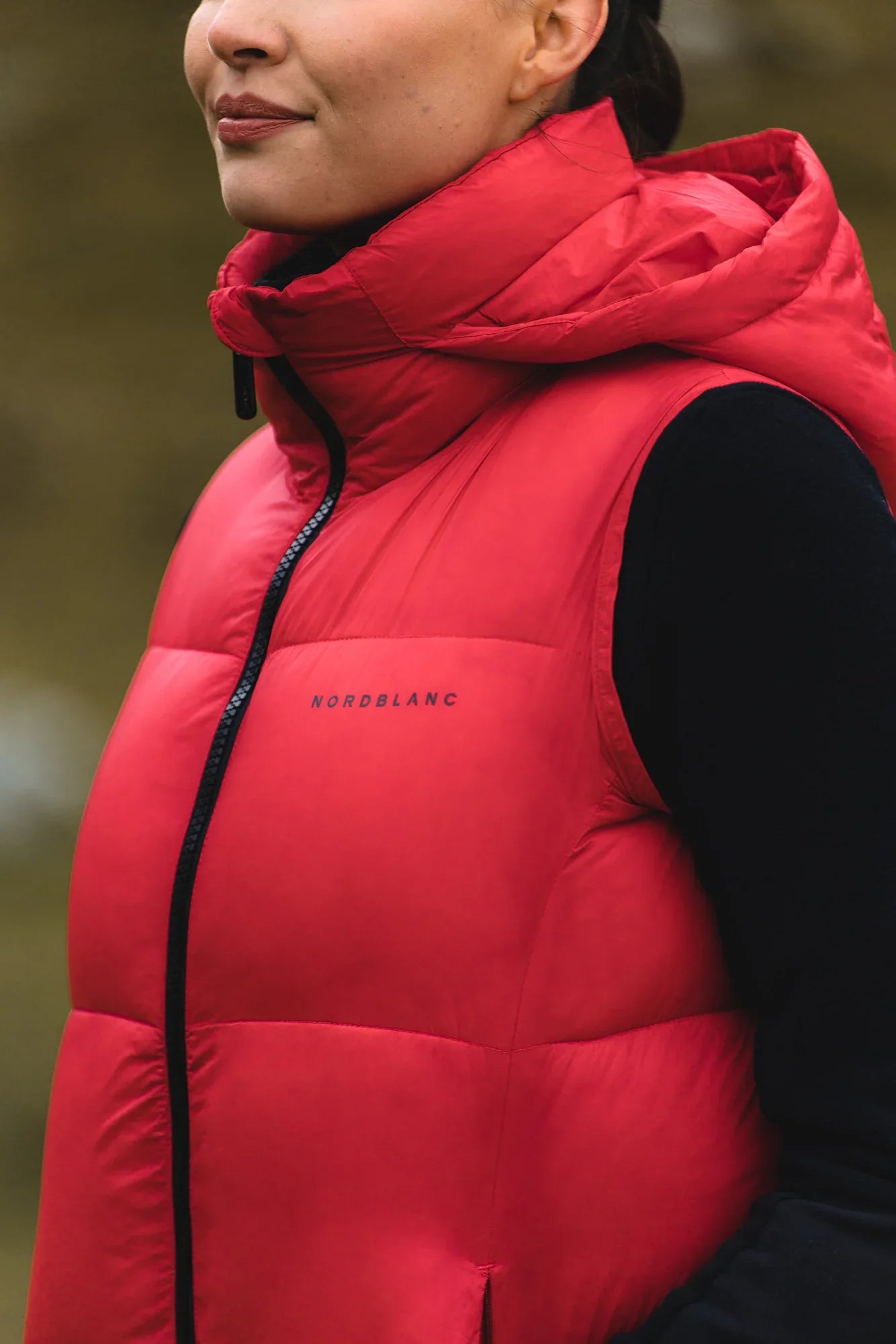 Winterweste Damen - ORGANISM rot-4