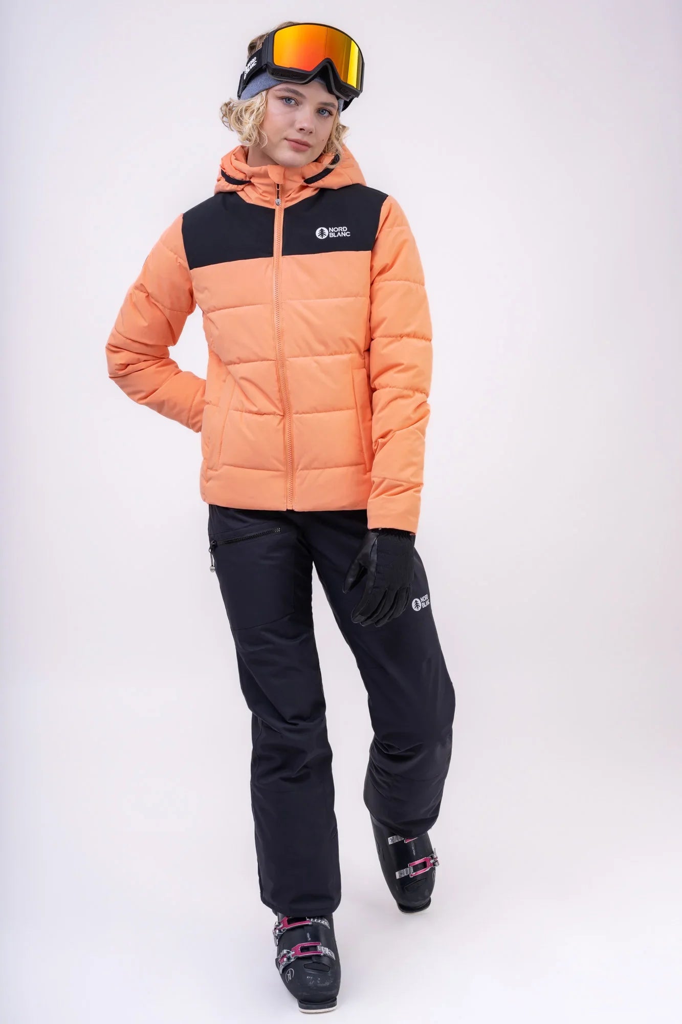 Winter jacket women's - VERNAL orange-5