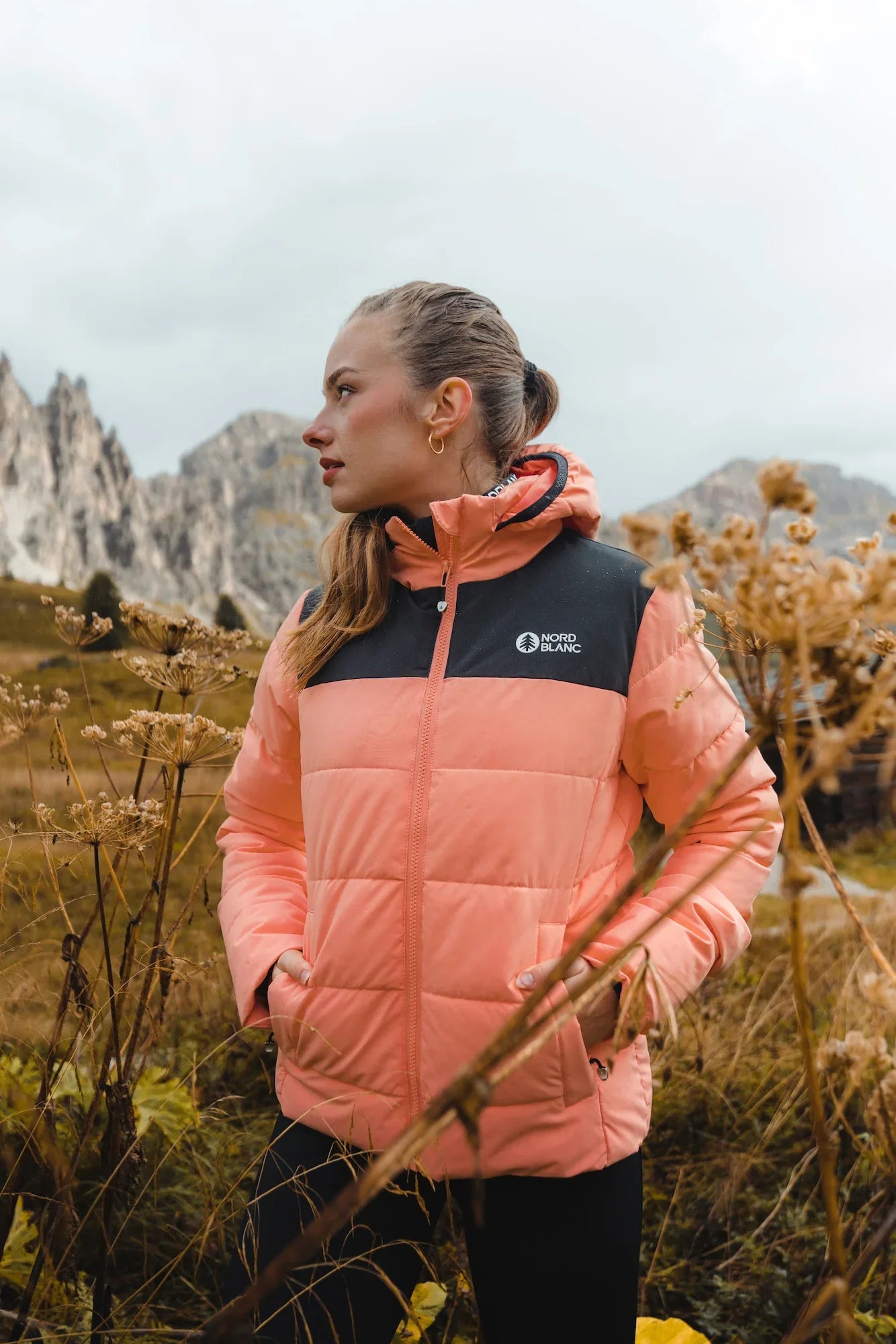 Winter jacket women's - VERNAL orange-12