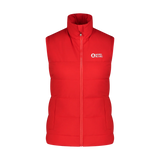 Winter vest women's - PANORAMIC red