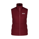Winter vest women's - PANORAMIC wine red