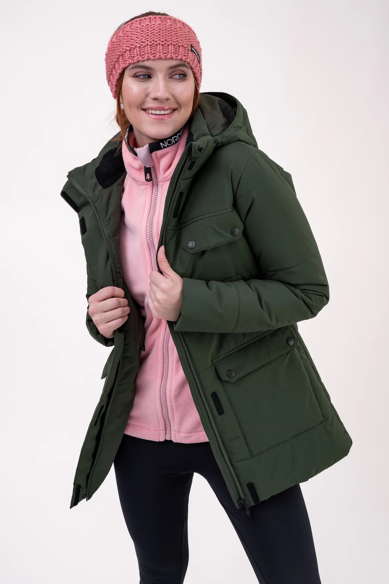 Winter parka women's - NIPPY khaki-5