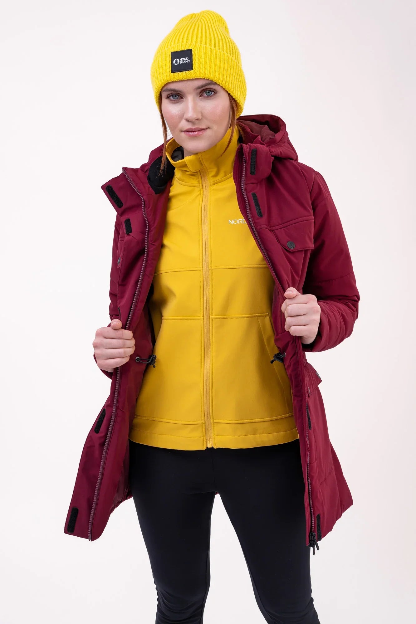 Winterparka Damen - NIPPY weinrot-5
