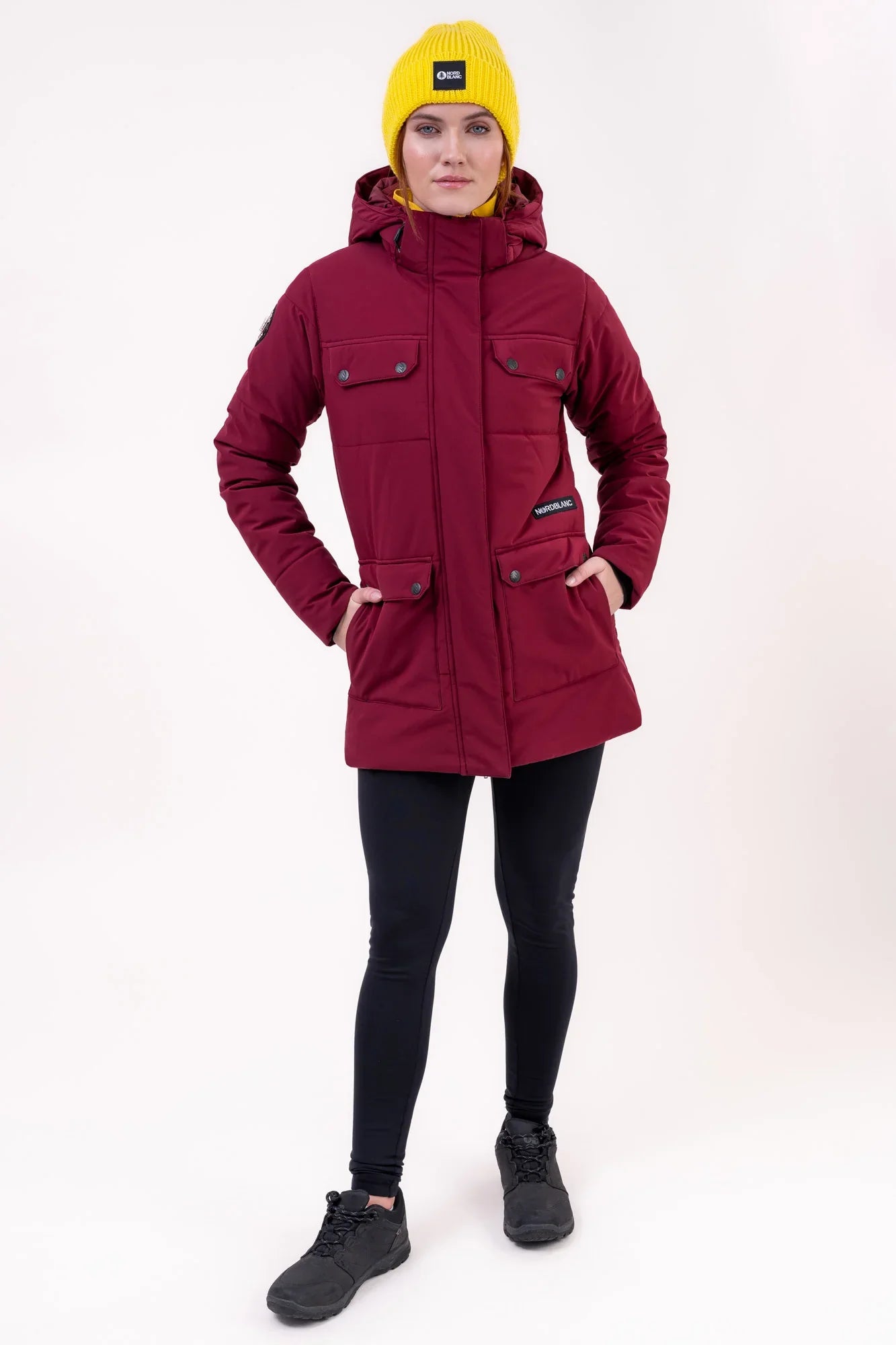 Winterparka Damen - NIPPY weinrot-6