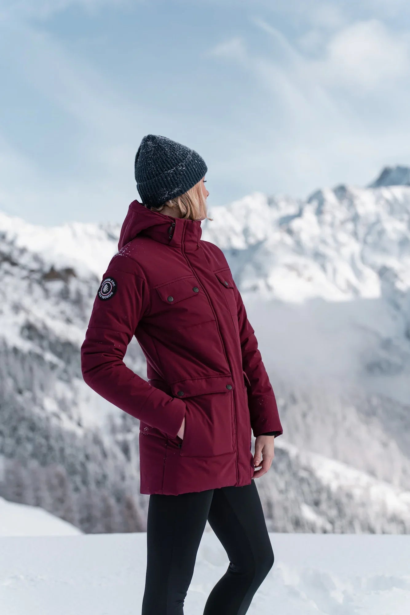 Winterparka Damen - NIPPY weinrot-9