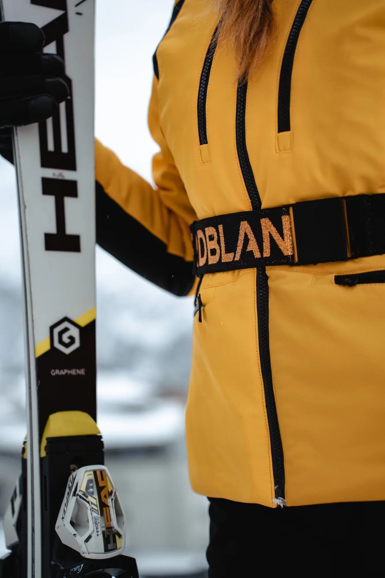 Softshell skijaška jakna ženska - HEROINE žuta-4