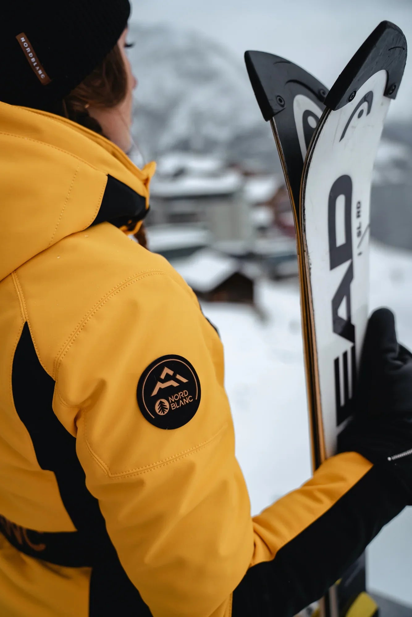 Softshell skijaška jakna ženska - HEROINE žuta-5