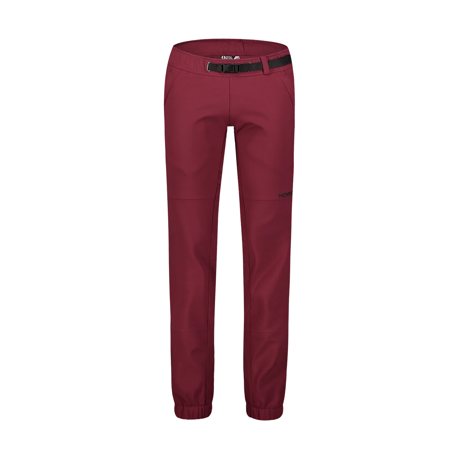 Softshell track pants women's - ELSA wine red-1