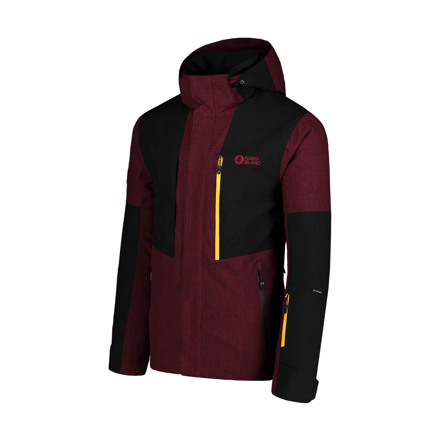 Ski jacket men's - CONTRASTY wine red-3