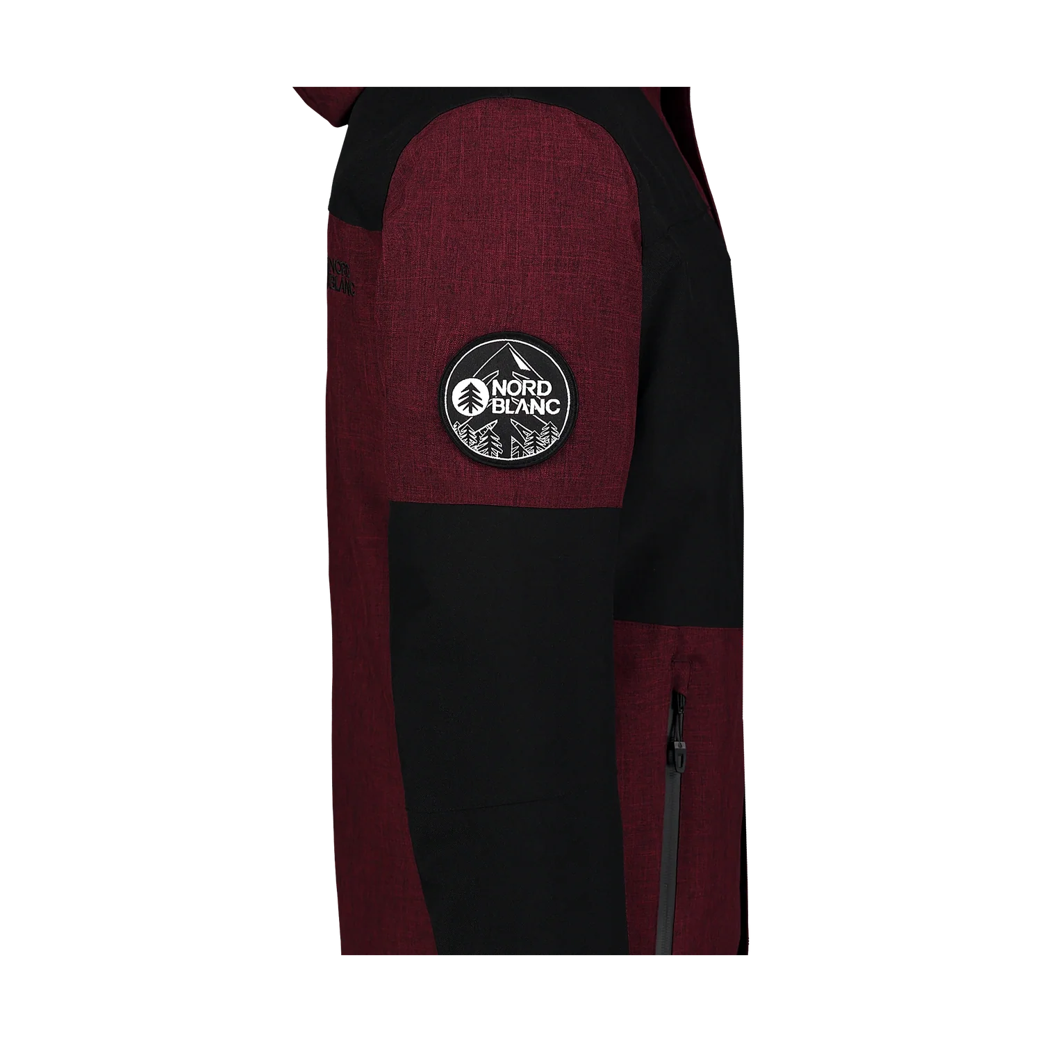 Ski jacket men's - CONTRASTY wine red-4
