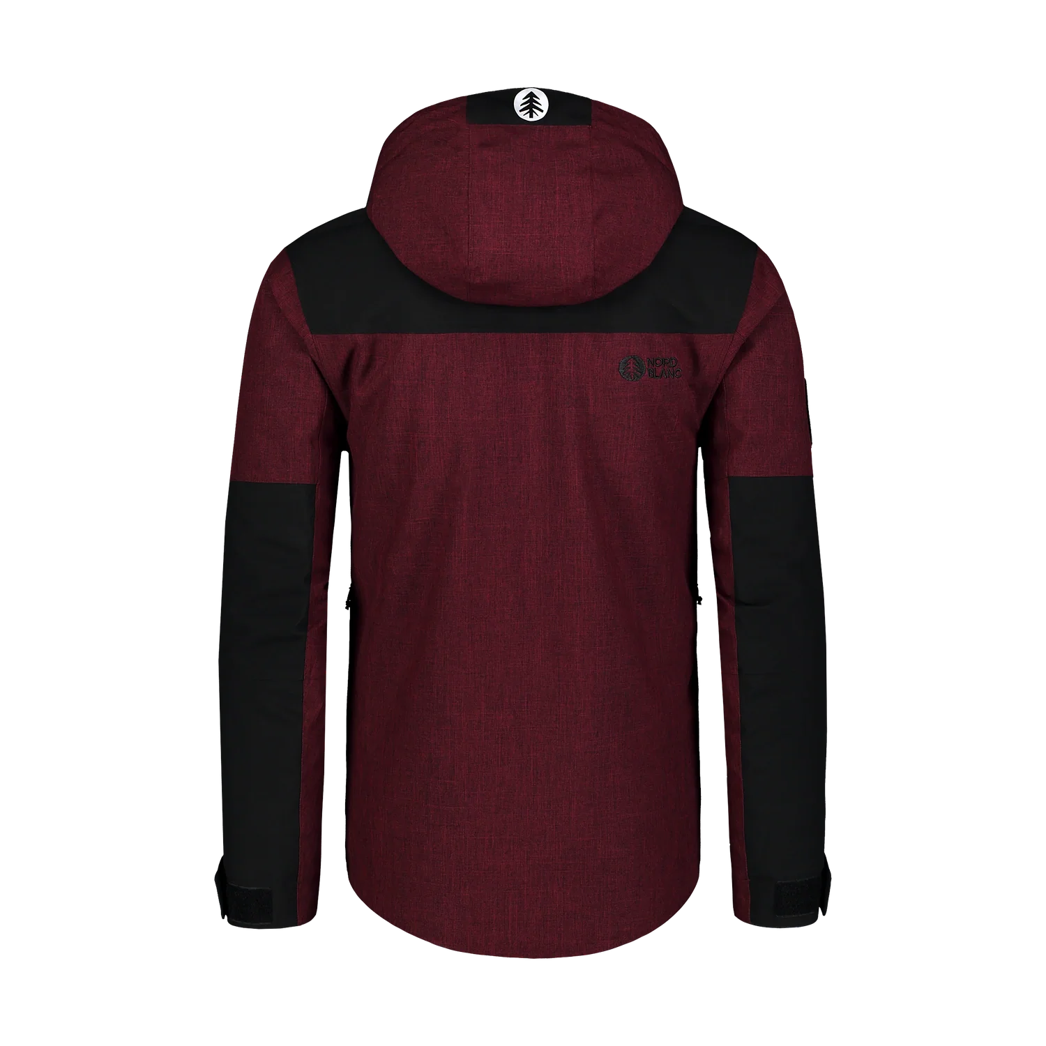 Ski jacket men's - CONTRASTY wine red-5