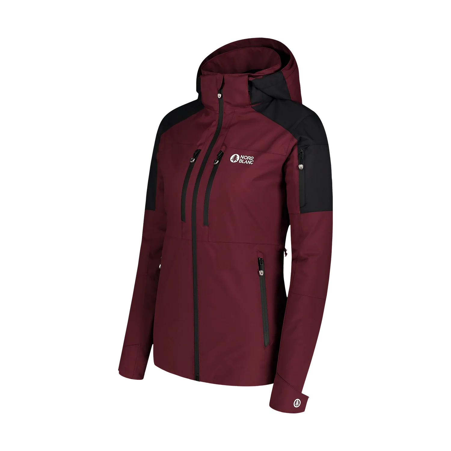 Ski jacket women's - HIGHEST wine red-6
