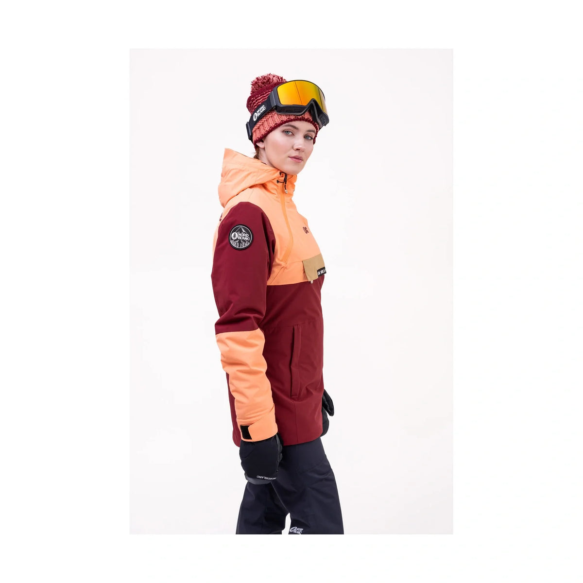 Snowboard anorak women's - SNOWSTORM orange-3