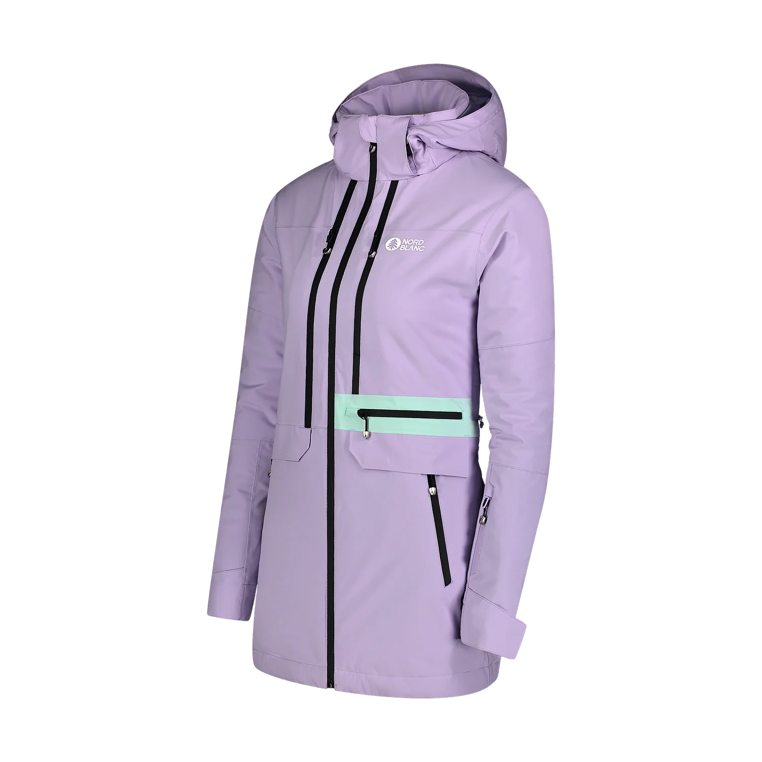 Ski and snowboard jacket women's - SLEET violet-6