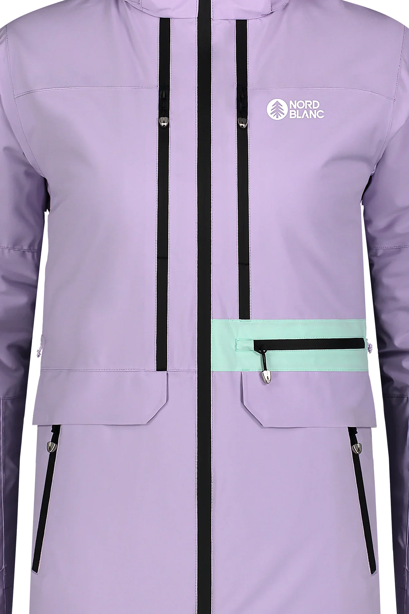 Ski and snowboard jacket women's - SLEET violet-9