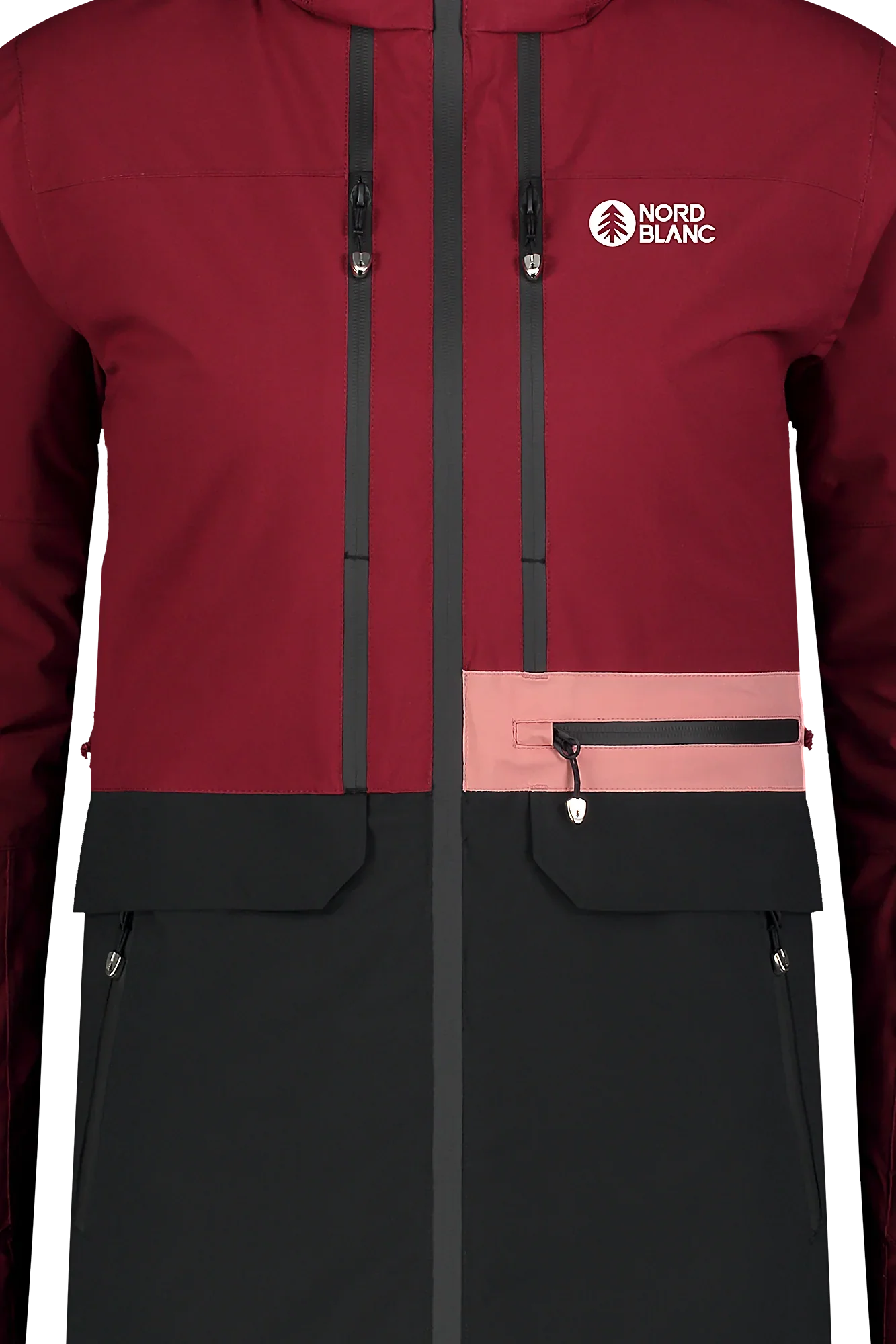 Ski and snowboard jacket women's - SLEET wine red-11