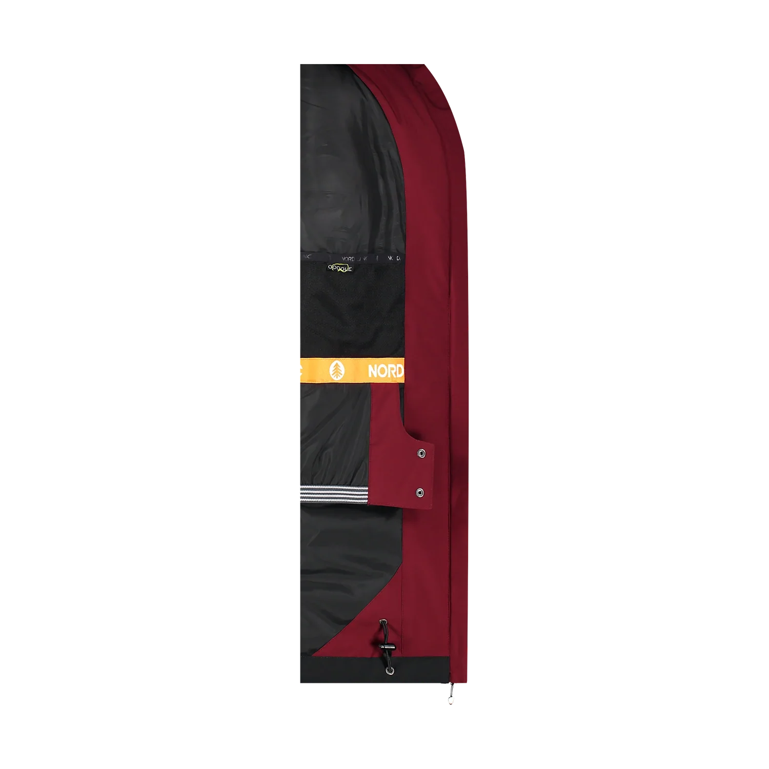 Ski and snowboard jacket women's - SLEET wine red-12
