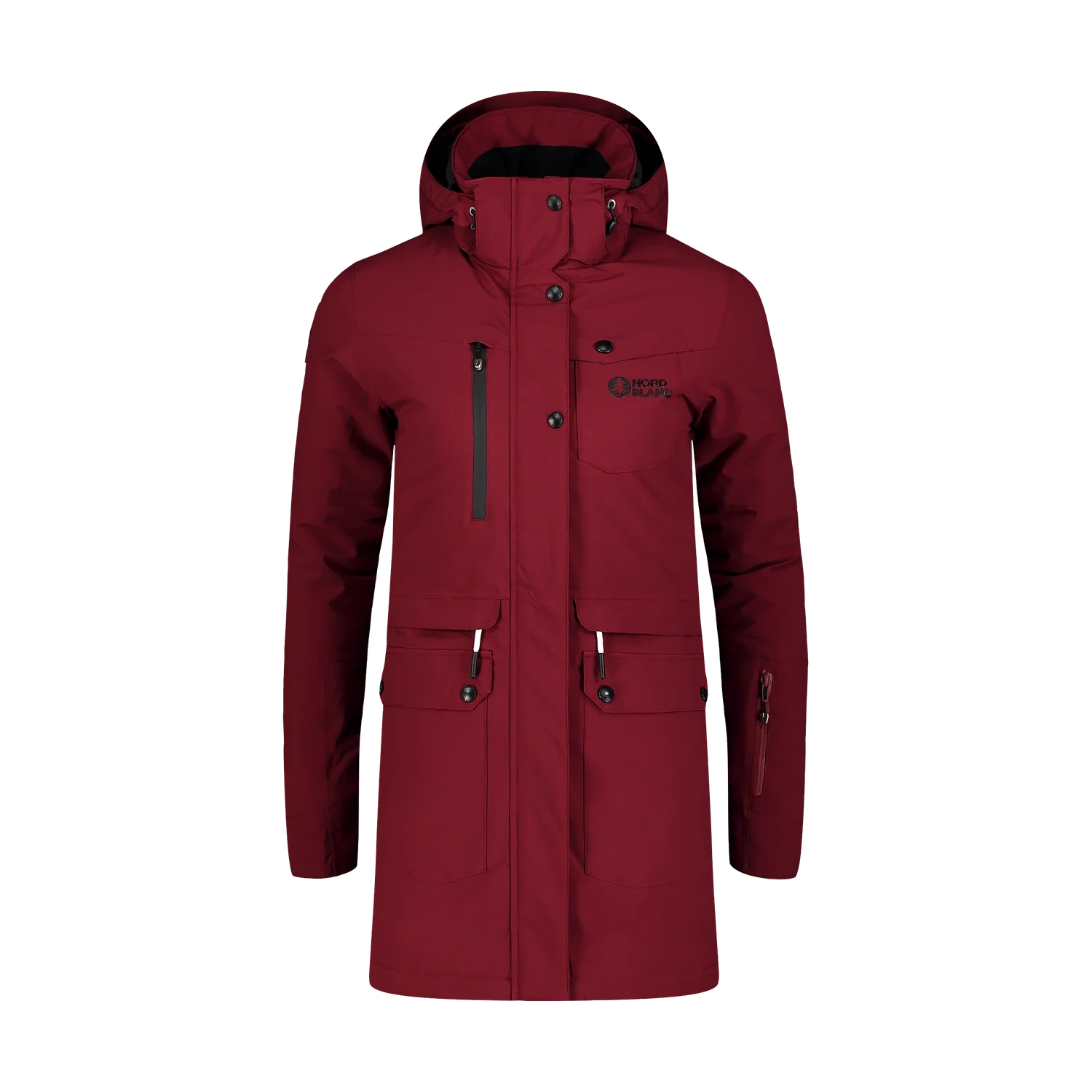 Skijacke Damen - RUPTURE weinrot-1
