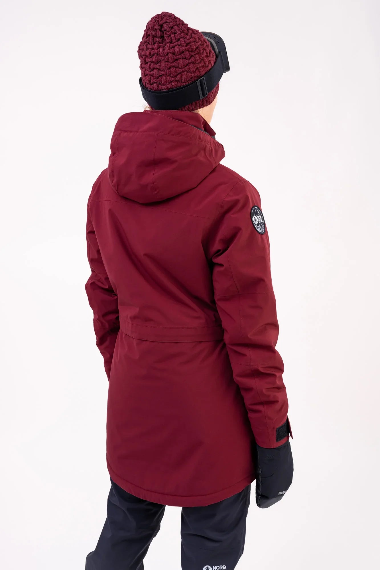 Skijacke Damen - RUPTURE weinrot-4